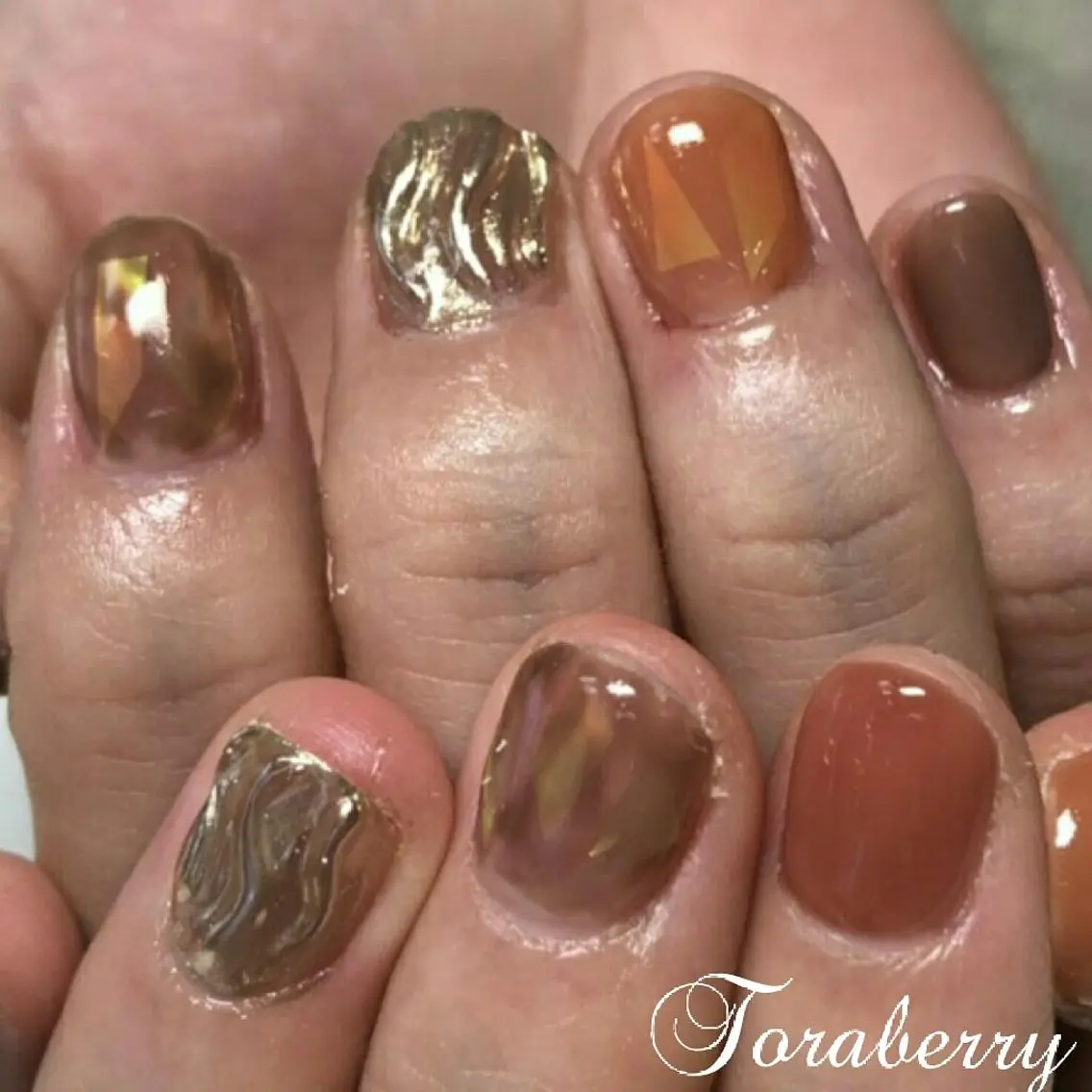 ネイル ニュアンスネイル ハンドネイル ネイリスト なつみのネイルデザイン