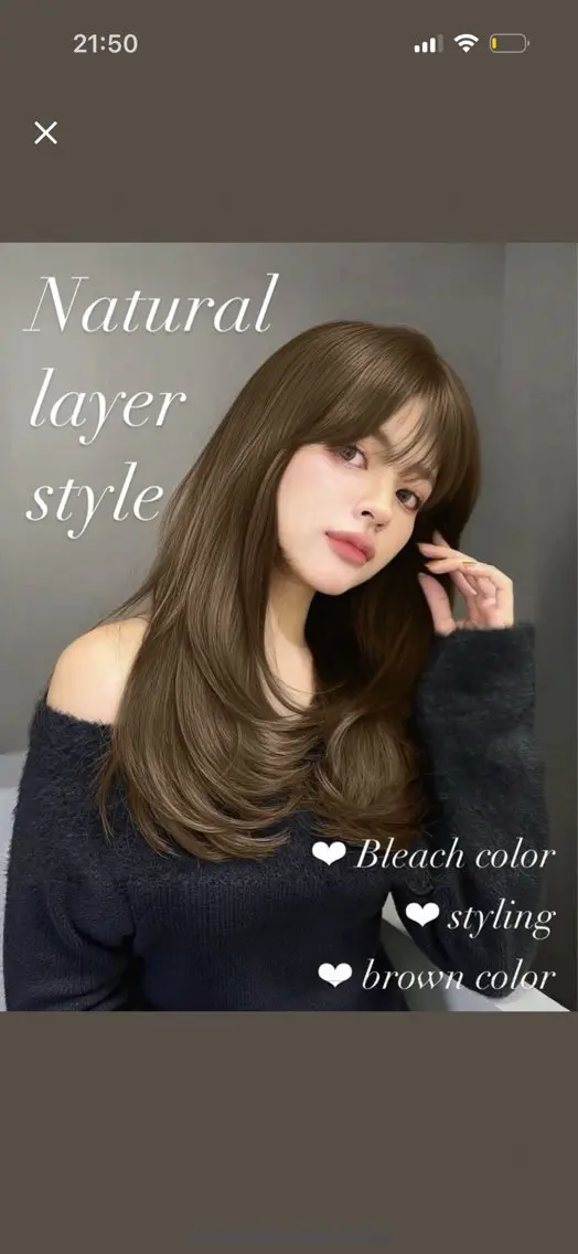 ロング 🎀 レイヤーカット カラー / 錦糸町のヘアスタイル