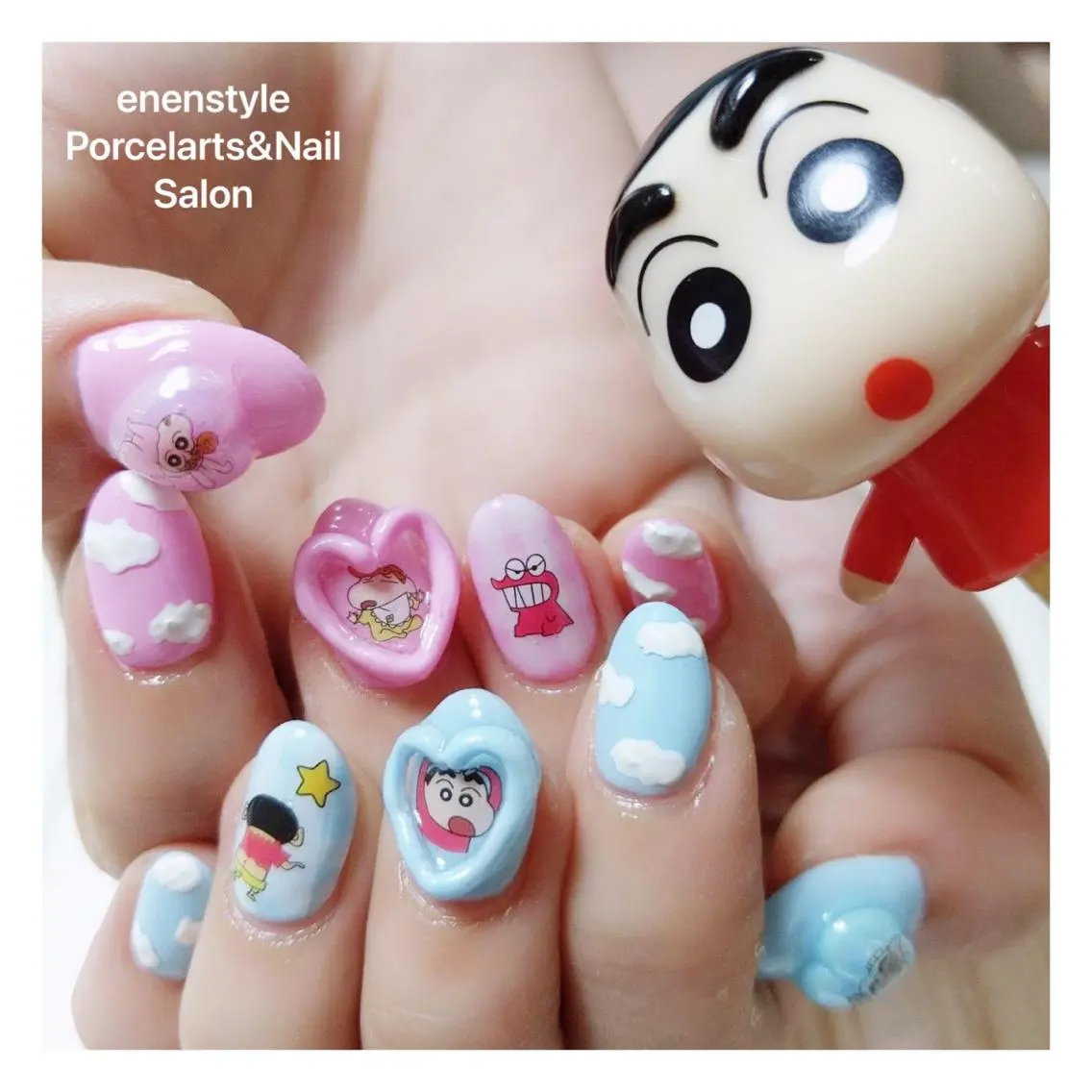 ミディアム ネイル ハンドネイル 🐾enen style 🐾のネイルデザイン