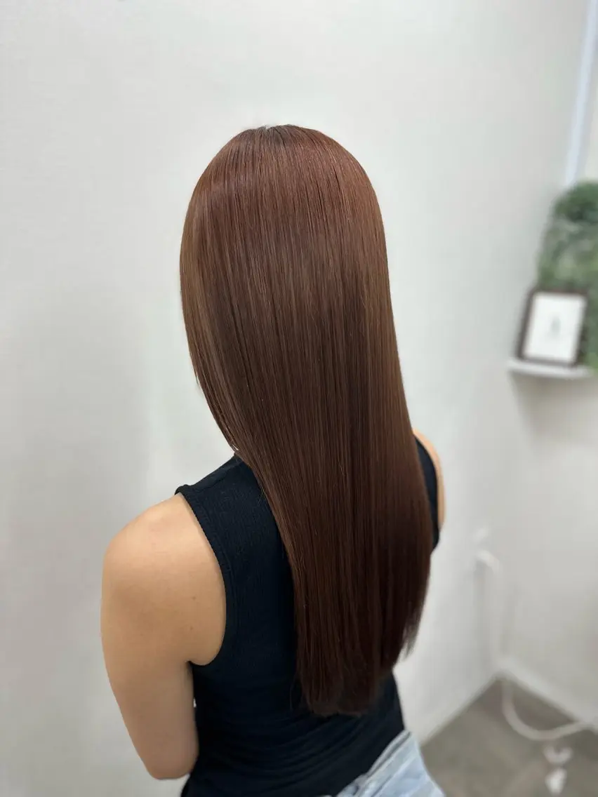 【うねりや癖毛をサラ艶髪へ✨】美髪縮毛矯正(酸性ストレート)&髪質改善トリートメントの写真