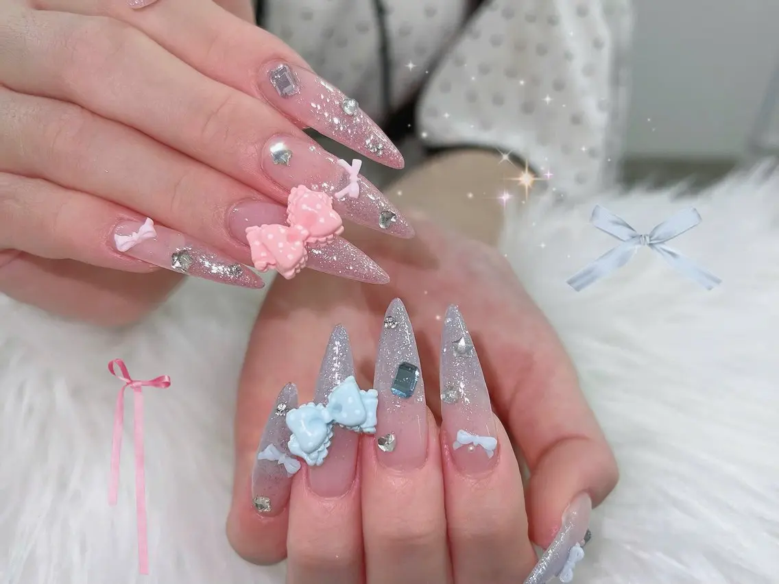 ネイル アートネイル オーロラネイル フレンチネイル ジェルネイル グラデーション ハンドネイル Sora nail 長さ出し専門店のネイルデザイン