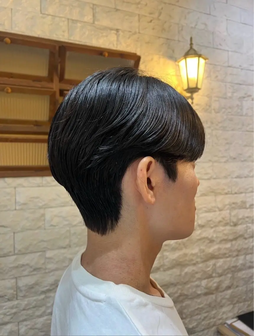 カット+ダウンパーマの写真