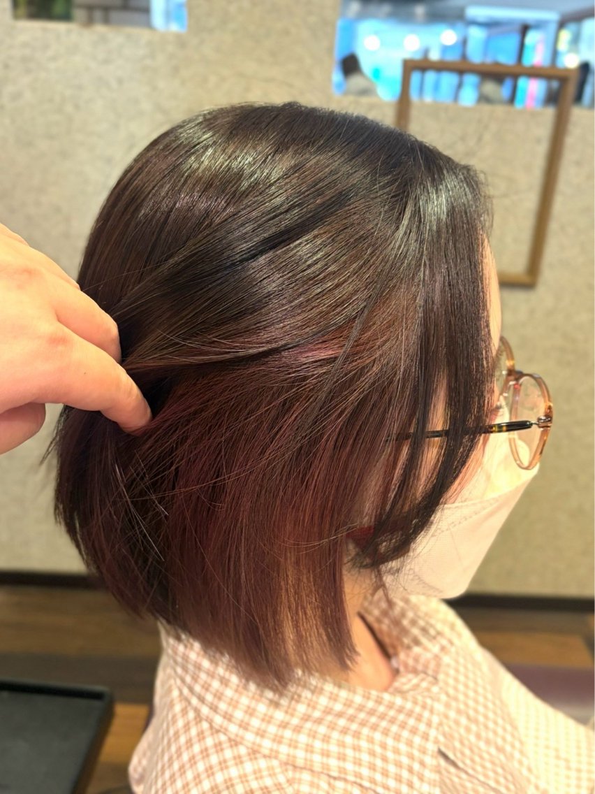 カラー ヤマダ トモナ 🍒🫧‪のヘアスタイル