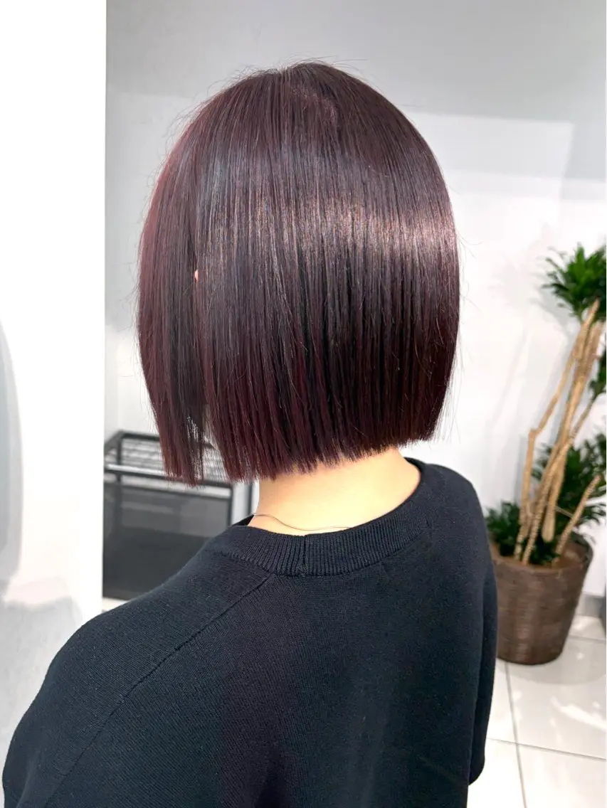 【♦️自然なストレートヘア♦️】カット+髪質改善ナチュラルストレート+3stepトリートメントの写真