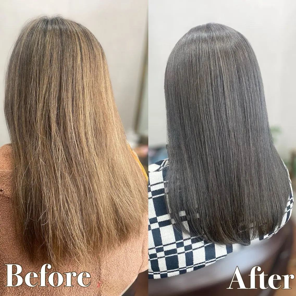 ロング カラー カット ヘアカラー トリートメント ＳＨＩ ＺＵのヘアスタイル