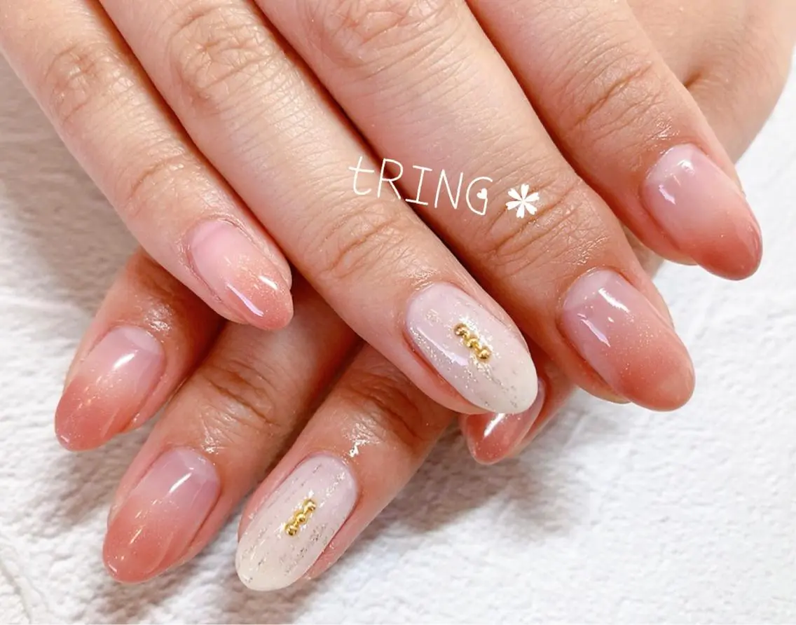 ネイル ハンドネイル tRING＊ しいの木台のネイルデザイン
