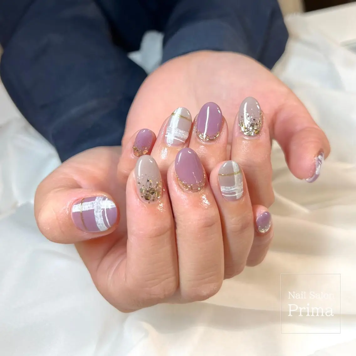 ミディアム ネイル SalonPrima 西院Nail&Eyeのネイルデザイン