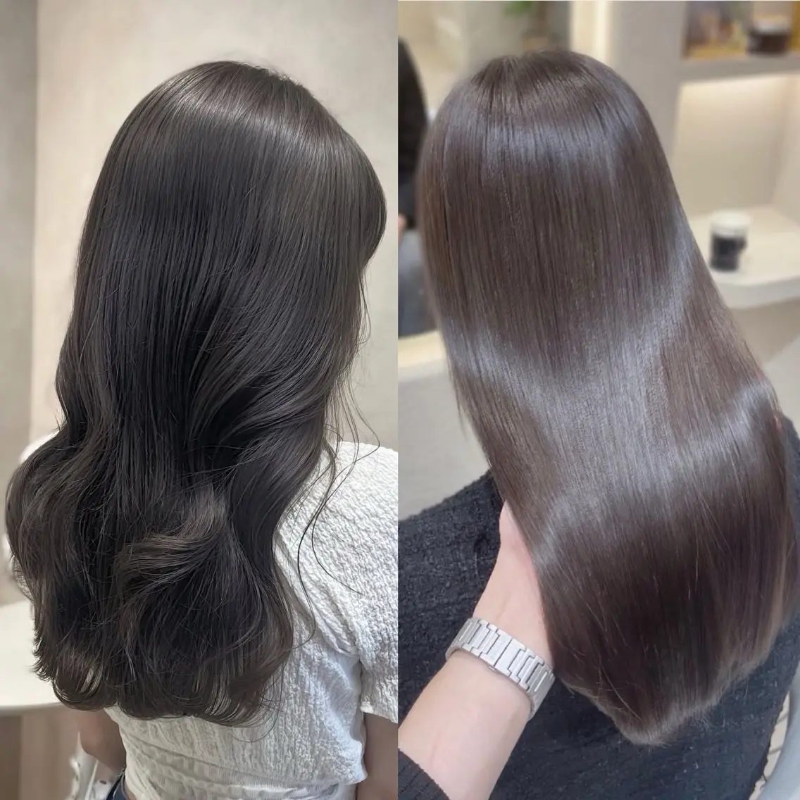 【💖ご新規様価格💖】 韓国ヘア🇰🇷 🫧カット＋うる艶透明感カラー＋トリートメント🫧の写真