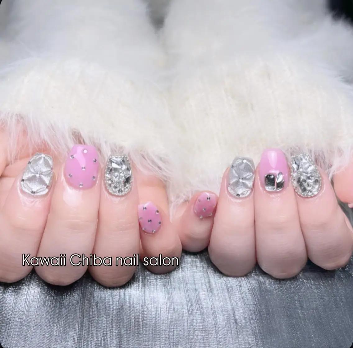 ネイル チークネイル 桜ネイル 長さ出し フラワーネイル フレンチネイル ハンドネイル ハンドケア Kawaii Chiba nailのネイルデザイン