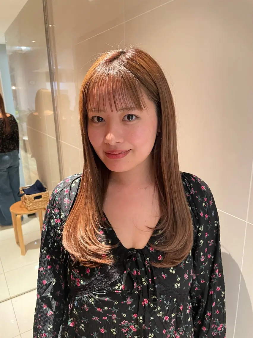 ロング レイヤーカット カット トリートメント 縮毛矯正/レイヤー 🌙児玉光瑠のヘアスタイル