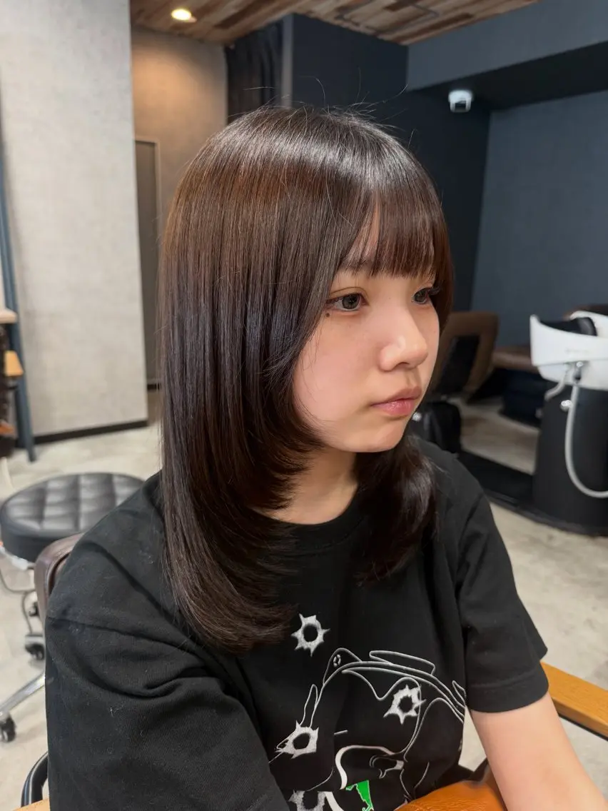 セミロング 髪質改善/艶カラー naoのヘアスタイル