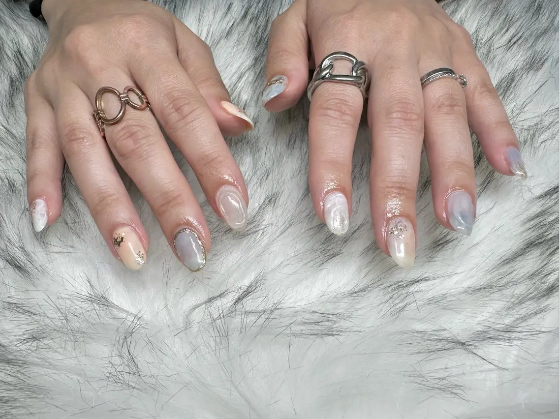ネイル 長さ出し MEMI NAILのネイルデザイン