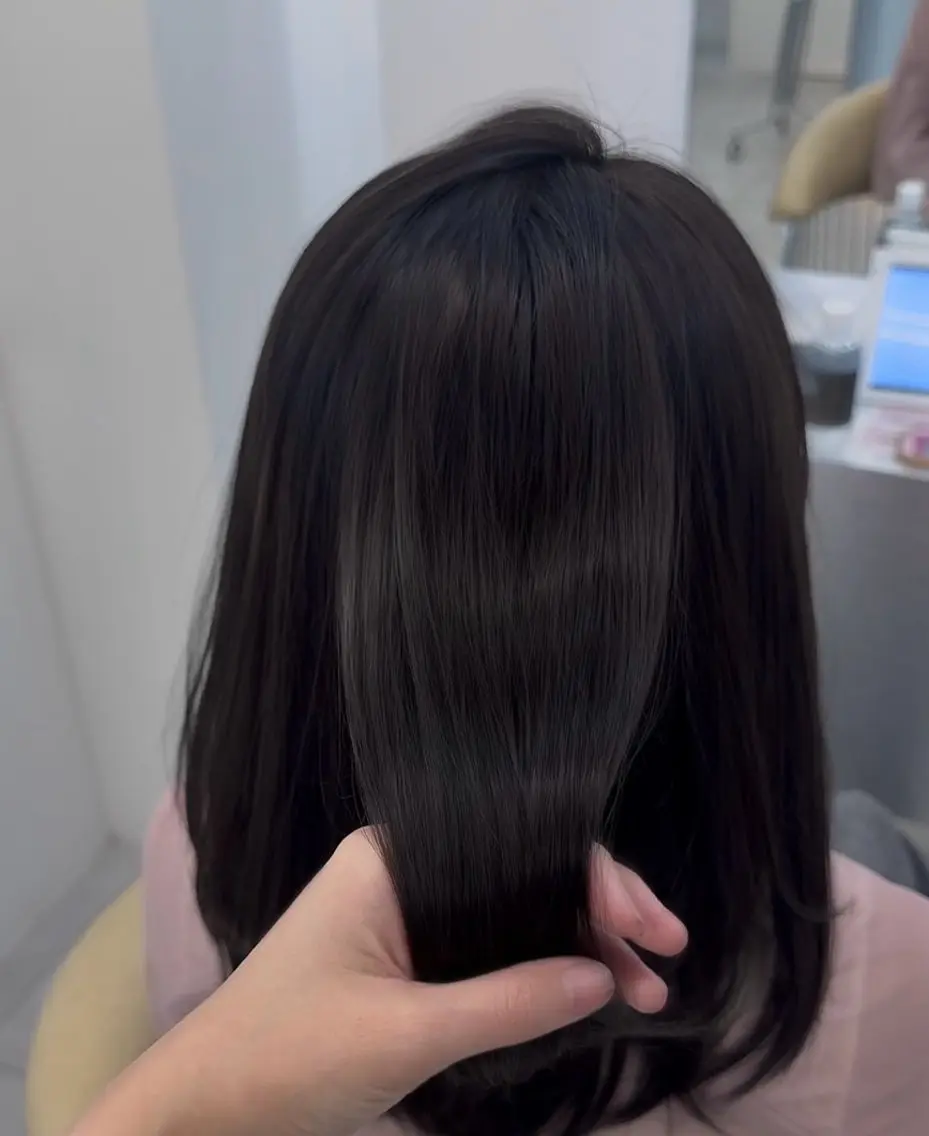 カラー ヘアカラー RUA/ 韓国スタイル🎀🩵のヘアスタイル