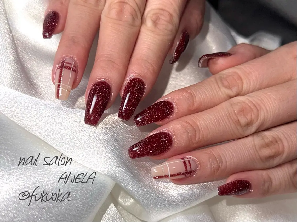 ネイル フラッシュネイル ハンドネイル nail salon ANELA mayaのネイルデザイン