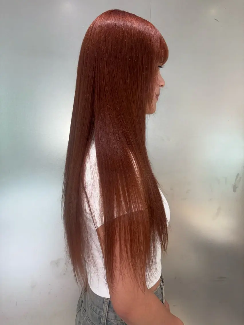 ミディアム ヘアカラー ハイトーン/カット カナコ🫧のヘアスタイル