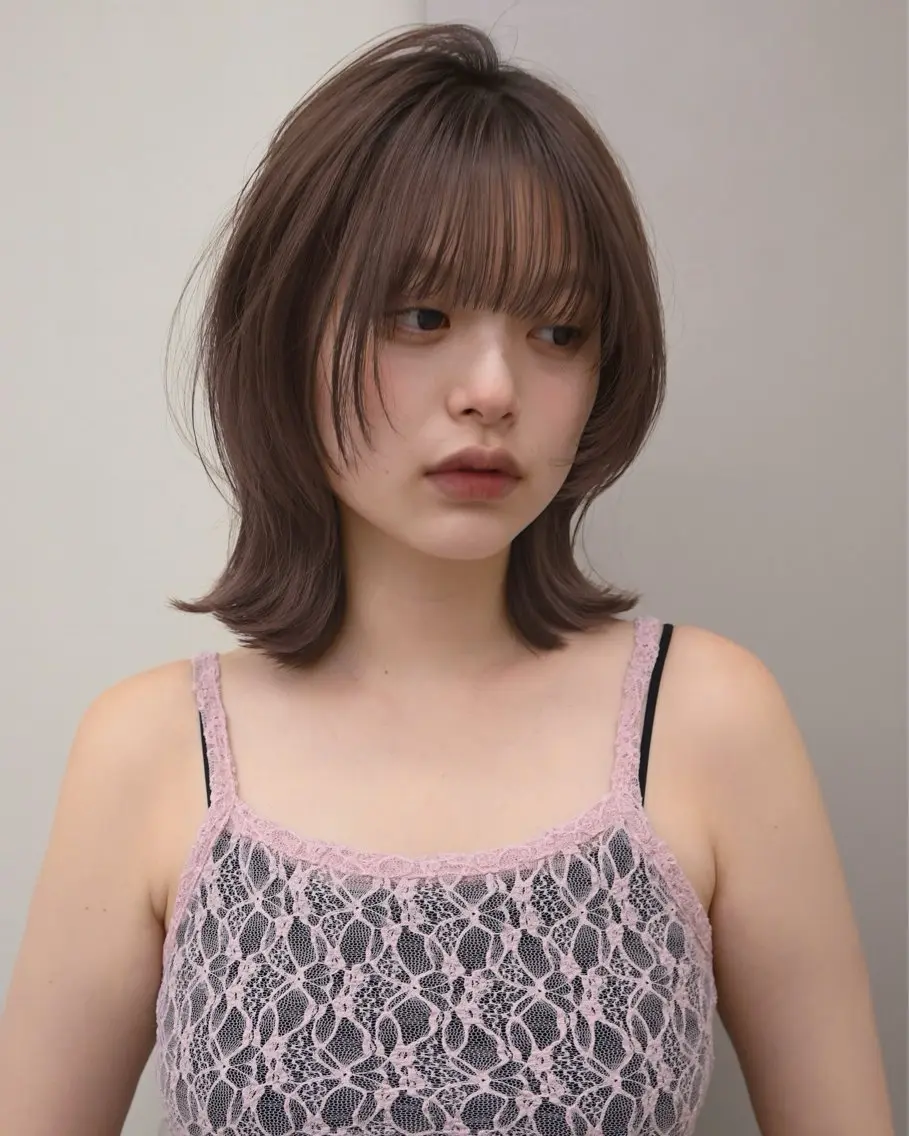 ミディアム カラー aya / ニュアンスカラーのヘアスタイル