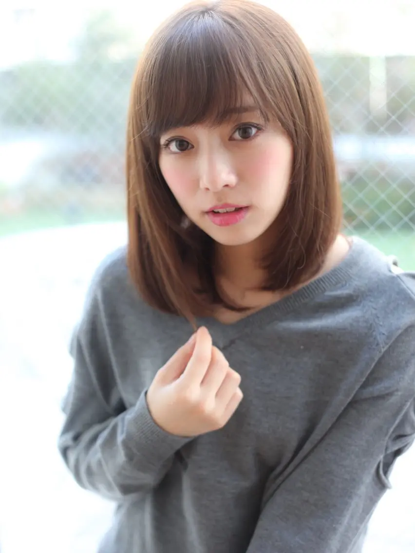 ミディアム カラー パーマ ヘアアレンジ カット ヘアカラー トリートメント 髪質改善/韓国風 レイヤー/田村祐樹のヘアスタイル