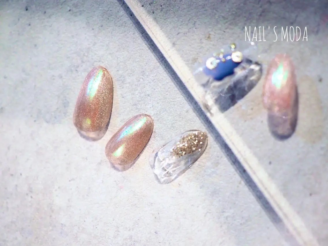 ネイル オーロラネイル マグネットネイル NAIL'S MODAのネイルデザイン