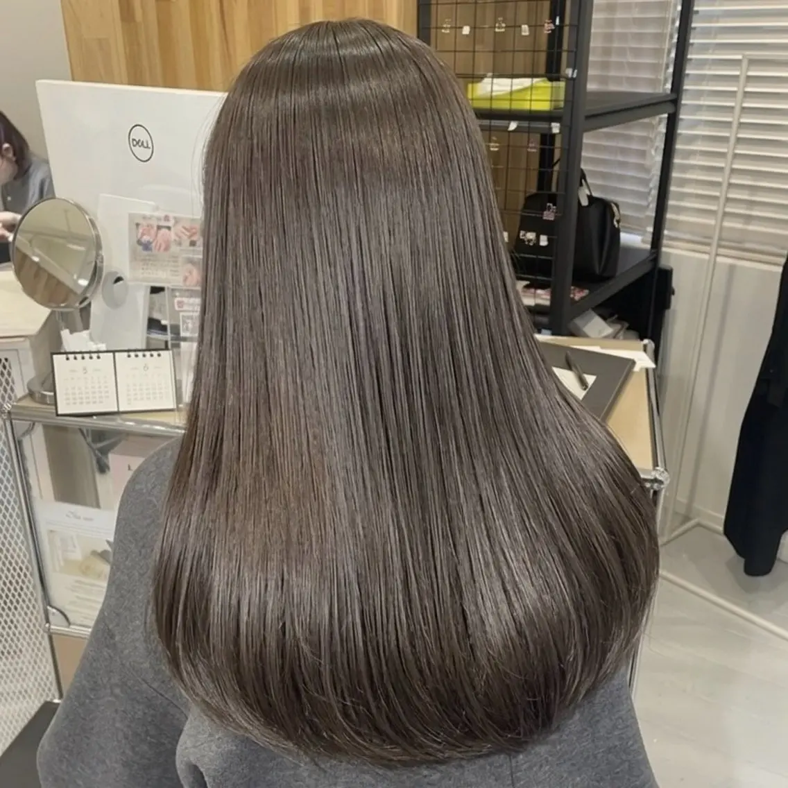 【🌿赤みを抑えた透明間カラー🌿】透明感カラー&ケラチンtreatment¥6000の写真