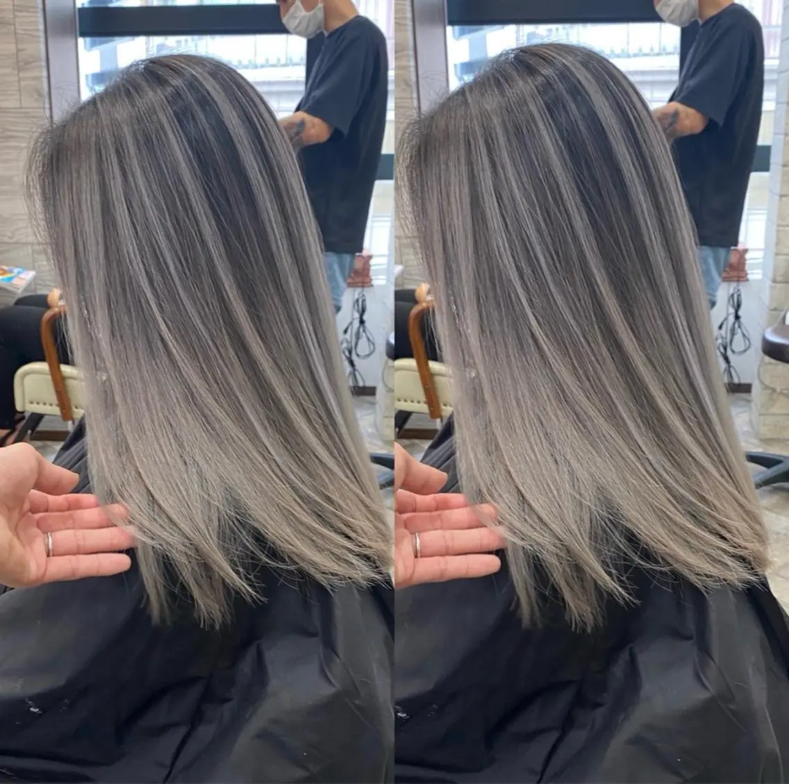 ミディアム カラー カット ヘアカラー Hayashi Maiのヘアスタイル