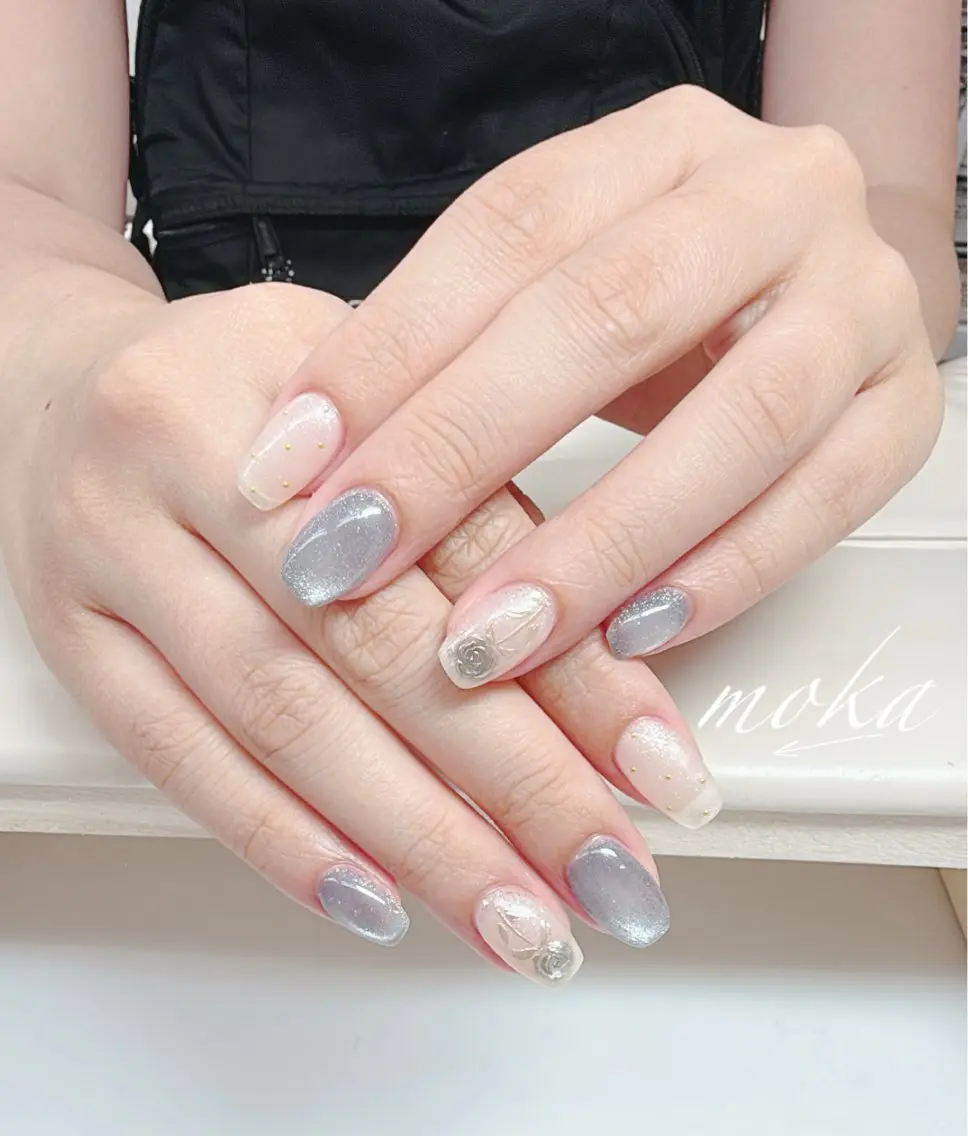 ネイル ハンドネイル ハンドケア 胡蝶蘭レディースサロ ンNailMOKAのネイルデザイン