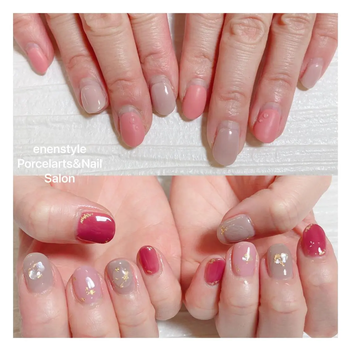 ショート ネイル ハンドネイル 🐾enen style 🐾のネイルデザイン