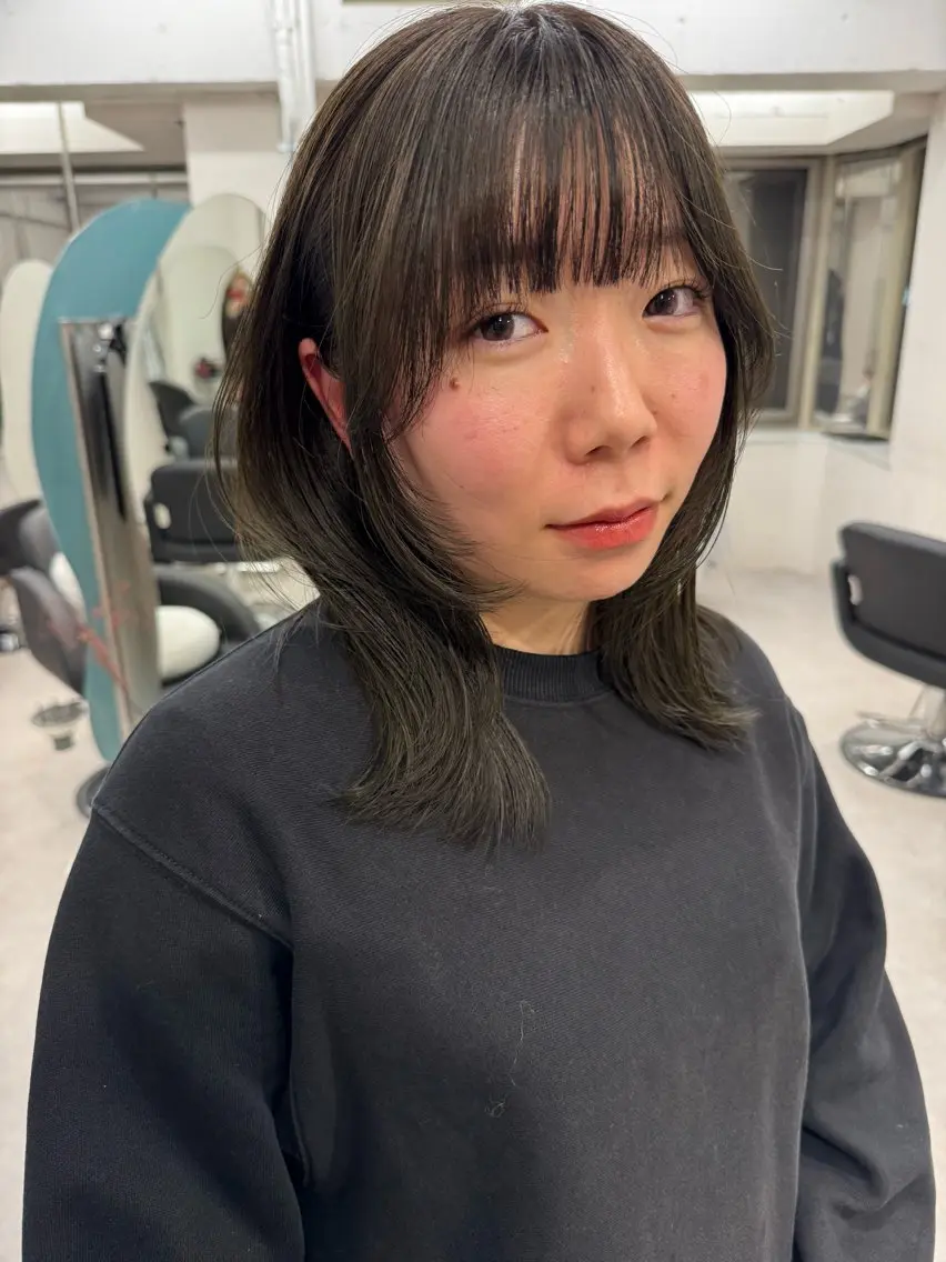 ミディアム カラー 高畑 恵莉 👒 暖色 / 艶髪 🧺のヘアスタイル