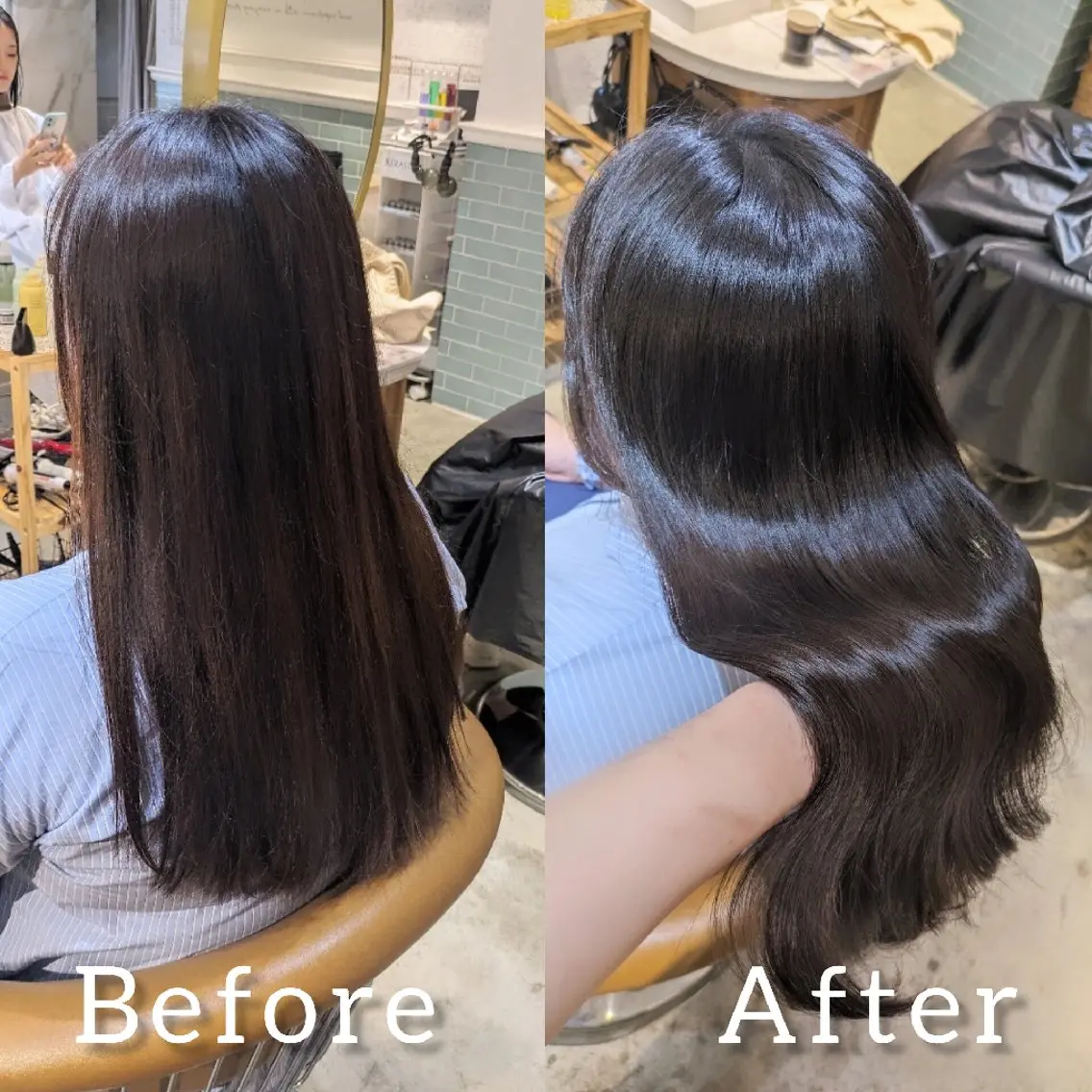 ロング カット ヘアカラー トリートメント 縮毛矯正/レイヤー 💎やまもとちひろのヘアスタイル