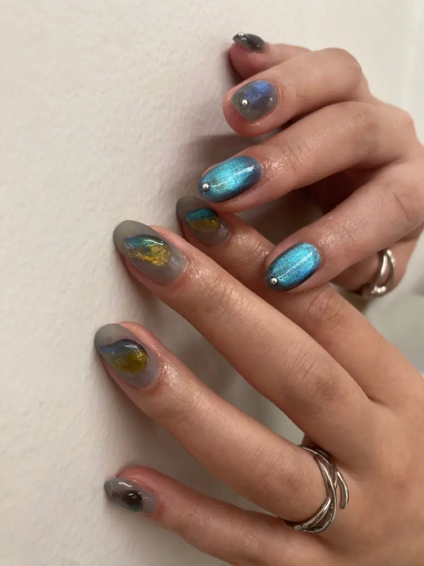 ネイル マグネットネイル ハンドネイル chika / nailのネイルデザイン