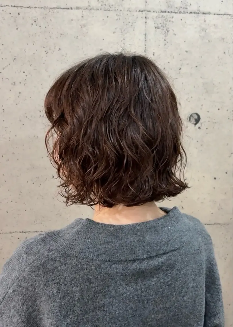 【平日限定/月5名】SNS動画モデル|デジタルパーマ50%OFF(ボブ)の写真