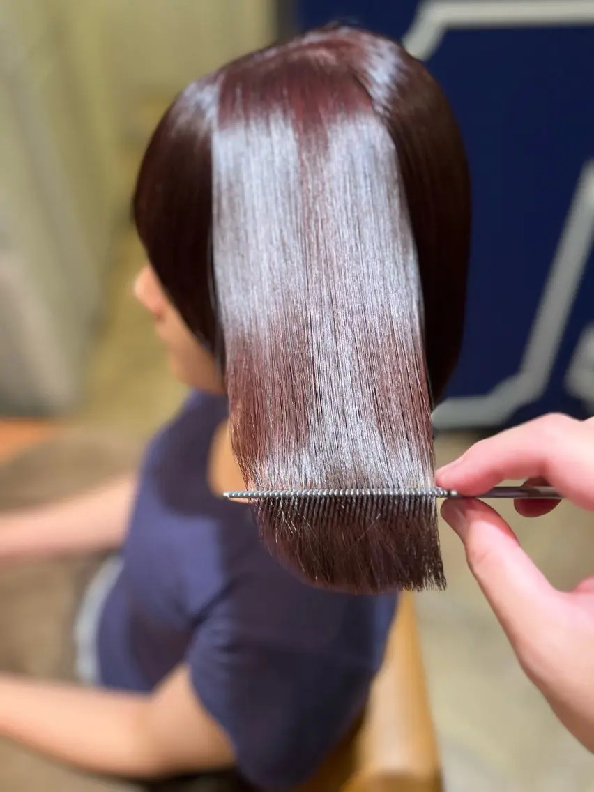 ショート 縮毛矯正 トリートメント 宇都宮市ブリーチ/ 縮毛矯正専門Albaのヘアスタイル
