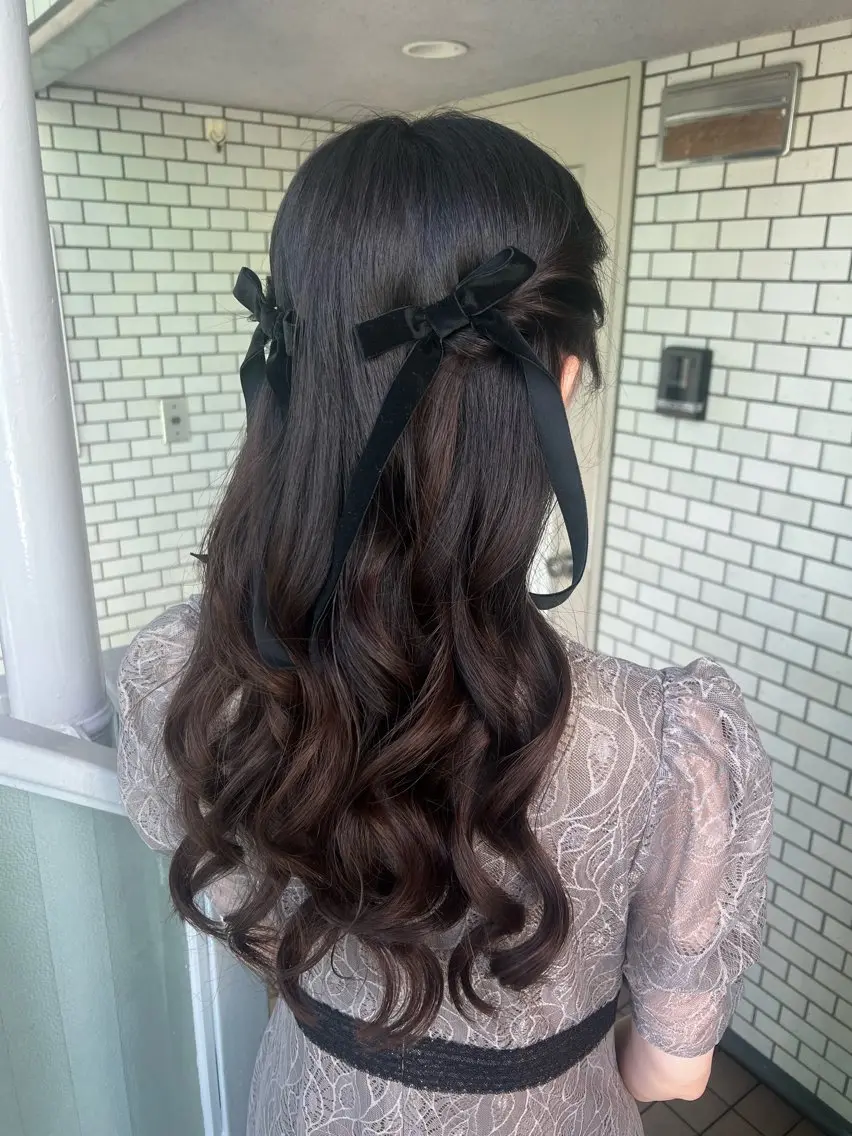 ヘアアレンジ ヘアセット 大人可愛いヘアメイク 💋🧚♀️しずかのヘアスタイル