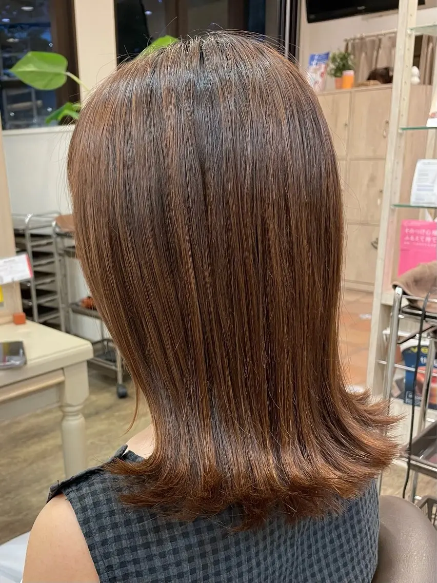 ミディアム ヘアカラー sawa tamaeのヘアスタイル