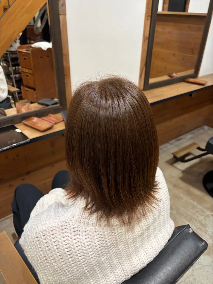 ミディアム ヘアカラー 大原一太/岡谷/ モデルさん募集中のヘアスタイル