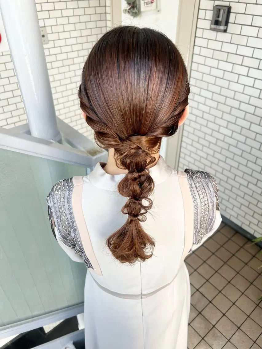 ヘアアレンジ ヘアセット 大人可愛いヘアメイク 💋🧚♀️しずかのヘアスタイル