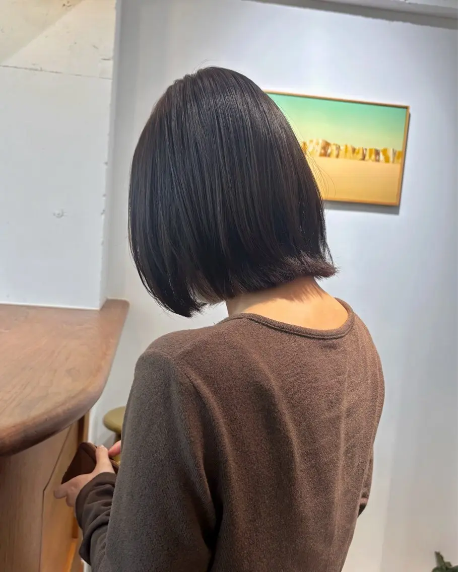 ショート カラー ブラウンカラー グレージュ ヘアカラー 立川/ナチュラル/ 透明感カラーYUJIのヘアスタイル