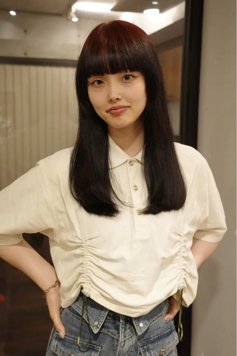 【ナチュラル美髪矯正】縮毛矯正+カット+アミノ Tr💫の写真