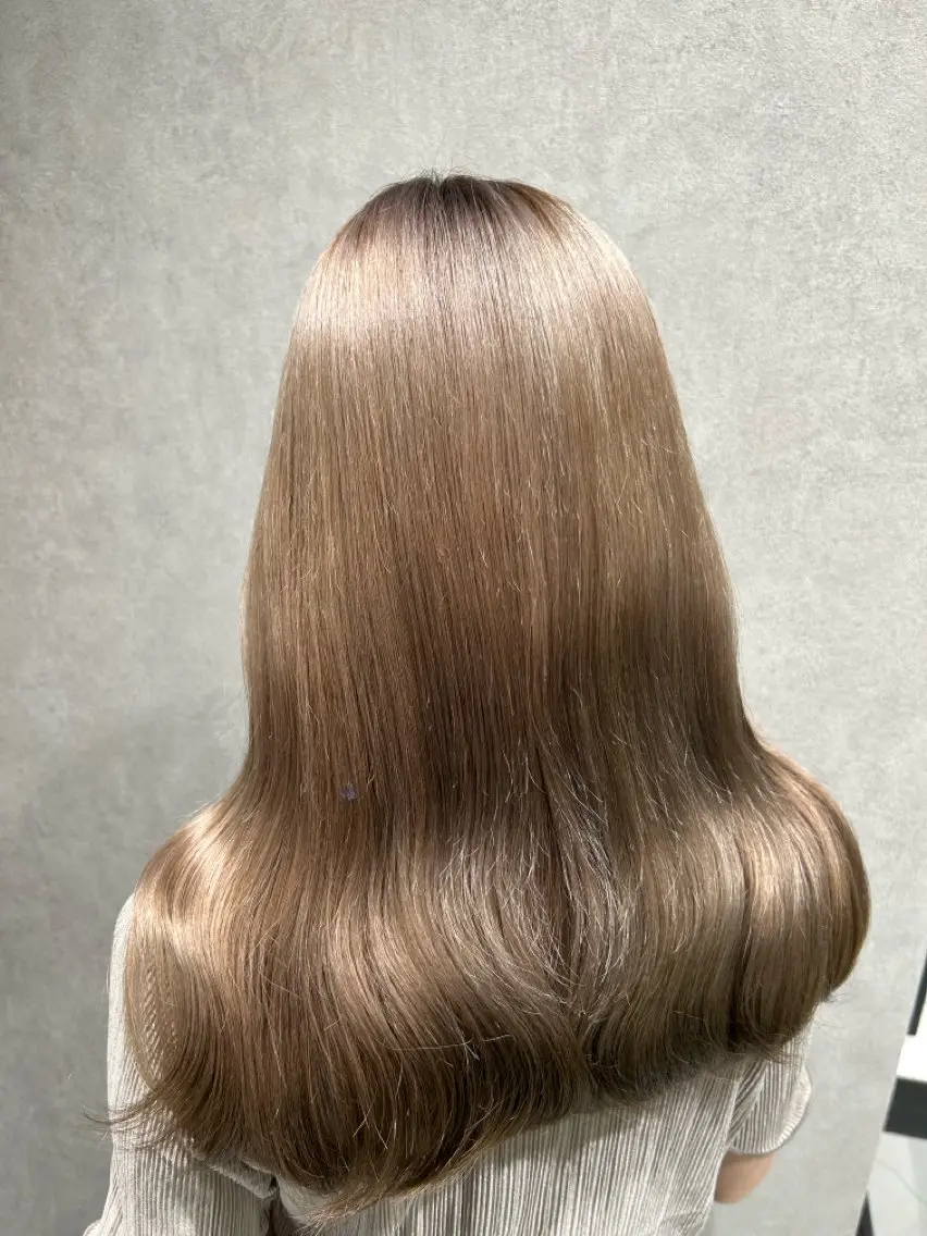カラー ヘアカラー トレンド甘めガーリー Mizuki☁️🫧のヘアスタイル