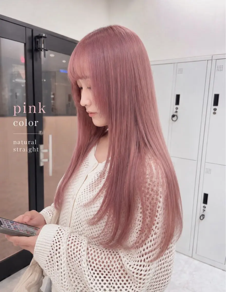 ロング ヘアカラー トリートメント 髪質改善/艶・透け感 カラー🪞YURIAのヘアスタイル