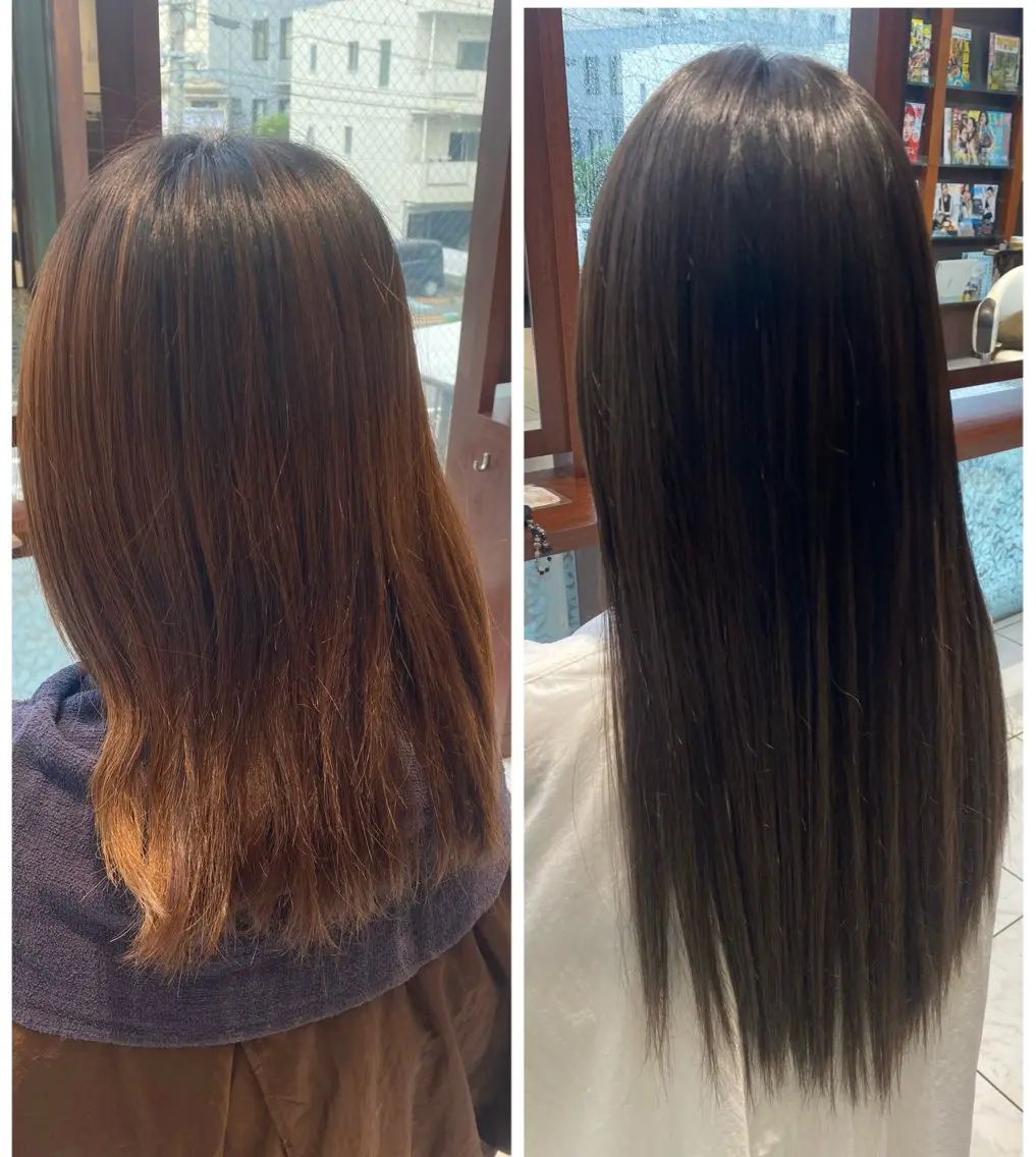 ショート カラー シールエクステ エクステ 中谷 明日香のヘアスタイル