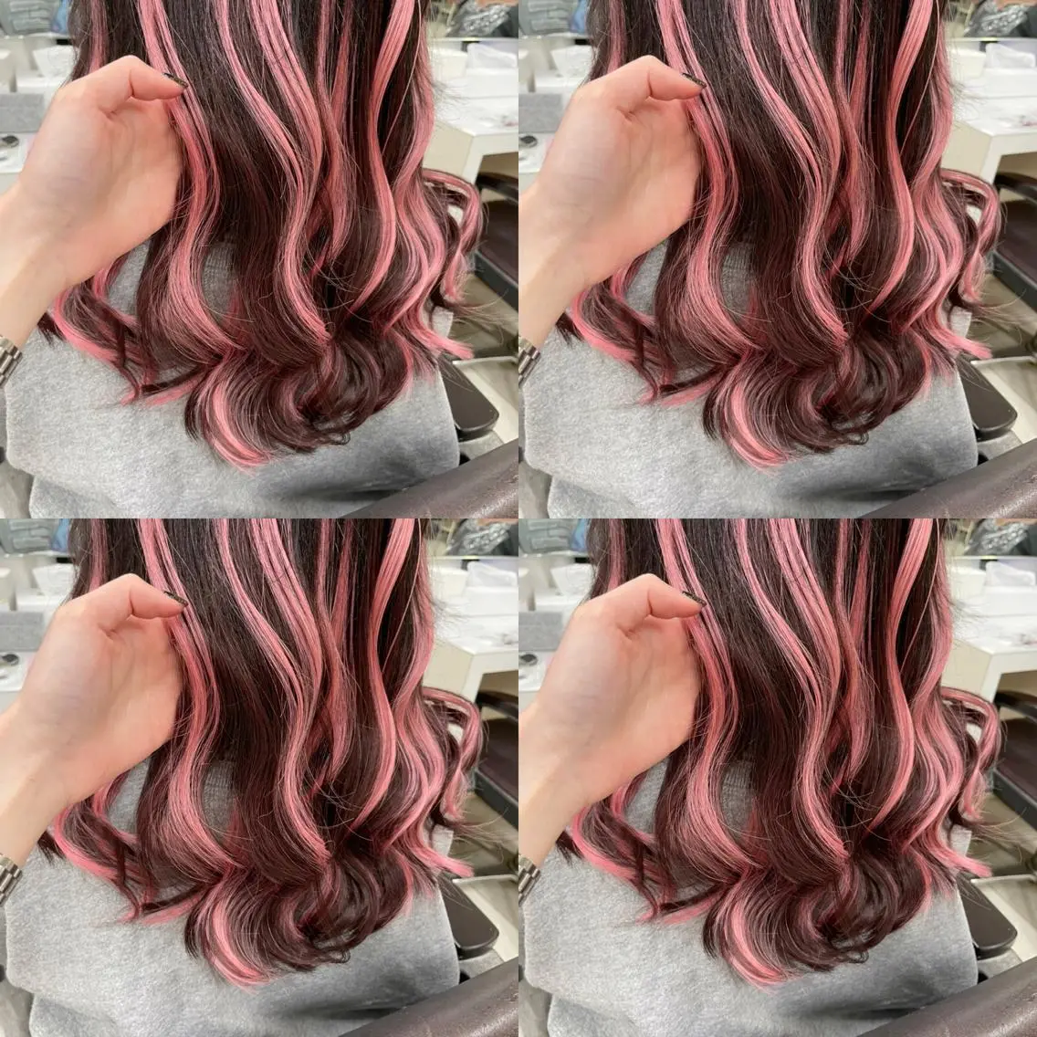 ミディアム カラー ハイライトカラー ハイライト 🌷MAYU 🌷のヘアスタイル
