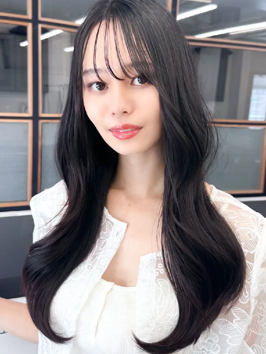 ロング デザインカット トリートメント ヘアカラー トリートメント 小林暢🌟Orque 髪質改善サロン🌙のヘアスタイル
