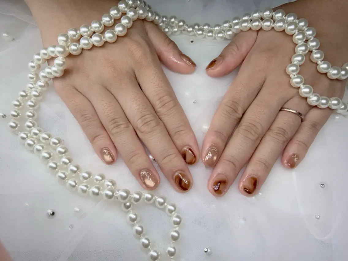 ネイル べっ甲ネイル ハンドネイル Anna Nailのネイルデザイン