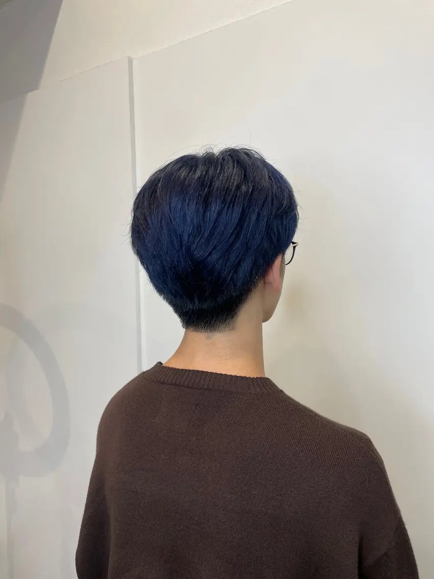 カラー メンズ ブルーカラー カット ヘアカラー トリートメント ナチュラルカラー 児玉優香のヘアスタイル