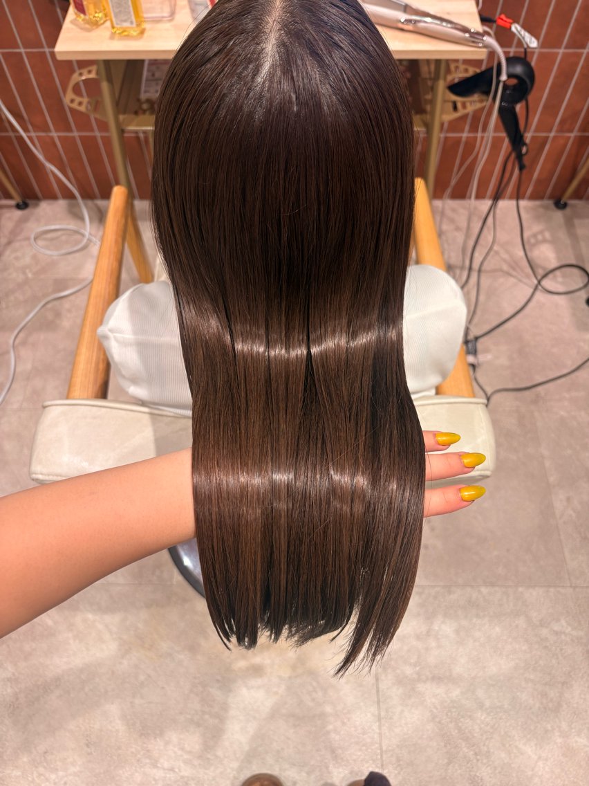 ロング カラー ブリーチ 透明感カラー ブリーチなしカラー 髪質改善 トリートメント ヘアカラー トリートメント 海外カラー カット/anju🌺のヘアスタイル