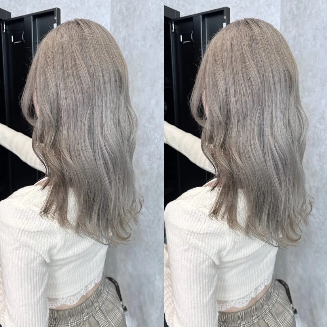 💜ダブルカラー(ブリーチ1回+オンカラー)+レディース整えカット(2センチ以内)+ツヤツヤトリートメント付き💜の写真