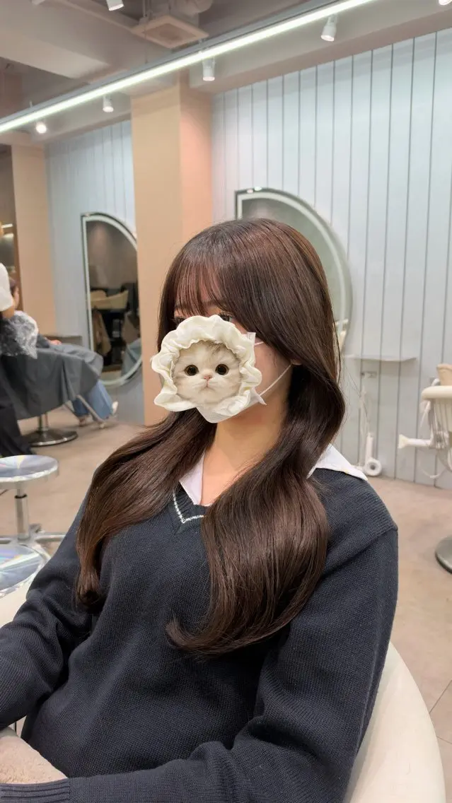 ロング くびれヘア レイヤーカット ローレイヤー カット トリートメント ヘアセット 美髪矯正×レイヤー 👑二響のヘアスタイル