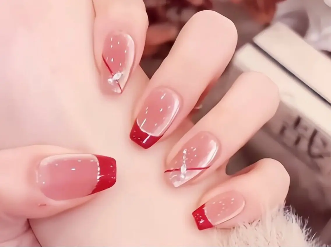 ネイル ハンドネイル H3 Nail Tsuki🦋💙のネイルデザイン