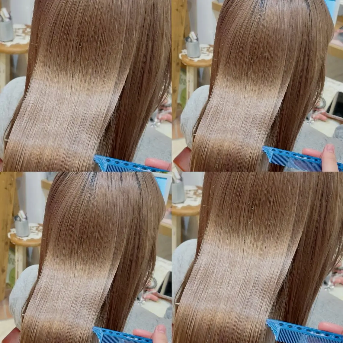 ロング 縮毛矯正 💙mai🫧 縮毛矯正・ハイライトのヘアスタイル