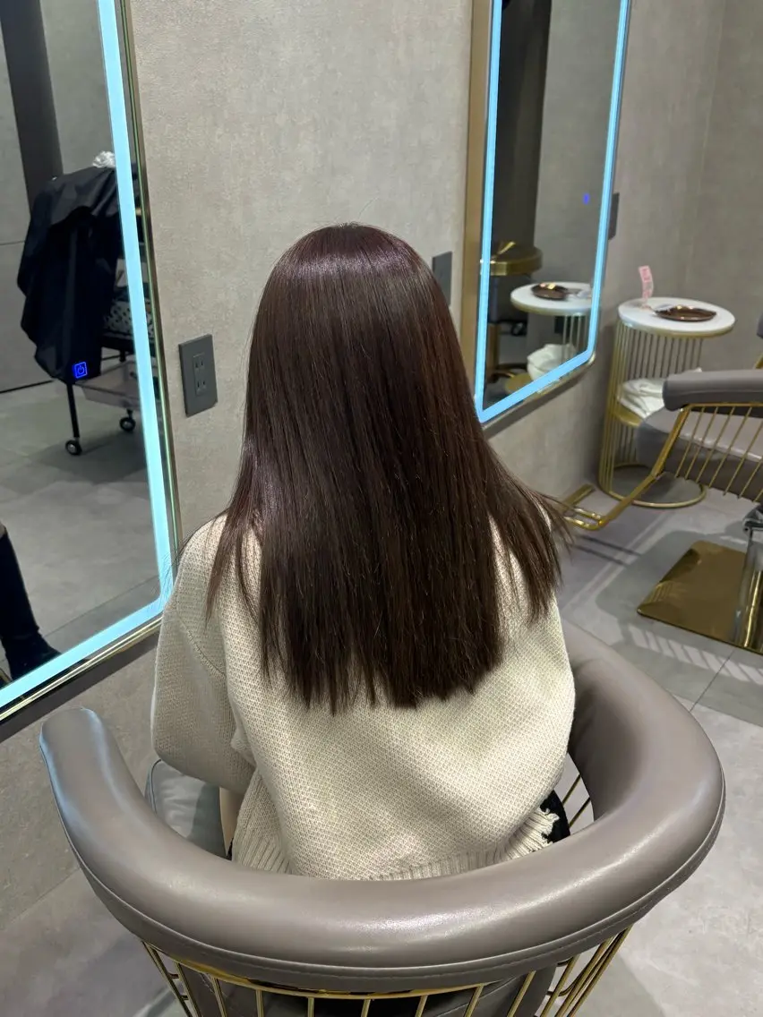 セミロング カラー グレージュ ラベンダーカラー ラベンダーグレージュ ラベンダーグレー カラー×エクステ 🫧RIRINA🫧のヘアスタイル